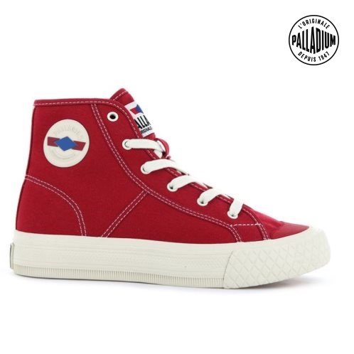 Dámské Tenisky Palladium Palla Louvel High Tops Červené | CZ OFX-08Y